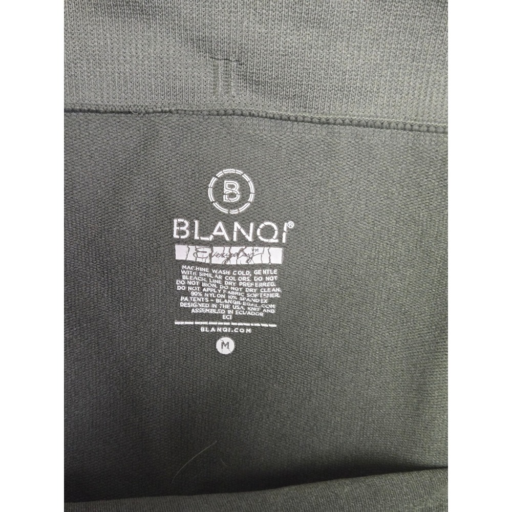 BLANQI Everyday Maternity Leggings Womens M Olive Green Belly Support Seamless